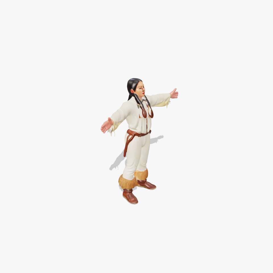 Traditional Outfit Model Pack with Fringe Details